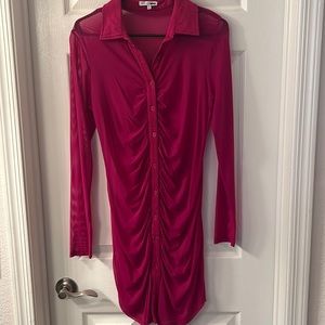 Pink ruffle dress